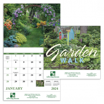 Garden Walk Wall Calendar - Stapled